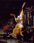 Famous Dead Paintings - A Still Life Of Dead Game And Hunting Equipment